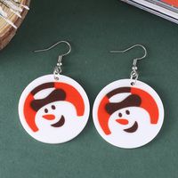 1 Pair Cute Christmas Christmas Tree Snowman Elk Arylic Drop Earrings main image 3