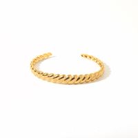 Style Vintage Tourner Acier Inoxydable 304 Plaqué Or 18K Bracelet En Masse main image 2