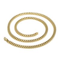 Style Simple Géométrique Couleur Unie Acier Au Titane Plaqué Or 18K Hommes Bracelets sku image 14