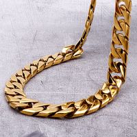 Titanium Steel 18K Gold Plated Vintage Style Plating Chain Geometric Solid Color Necklace main image 6