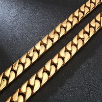 Titanium Steel 18K Gold Plated Vintage Style Plating Chain Geometric Solid Color Necklace main image 5