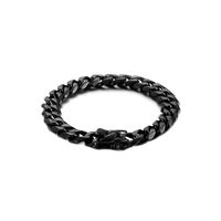 Hip Hop Rétro Géométrique Couleur Unie Acier Inoxydable Placage Chaîne Plaqué Or 18K Hommes Bracelets sku image 2