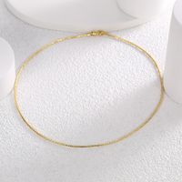 Casual Classic Style Solid Color Copper Plating 18k Gold Plated Necklace main image 1