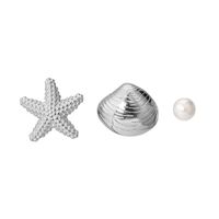 1 Pair Simple Style Korean Style Starfish Sterling Silver Gold Plated Silver Plated Ear Studs main image 4