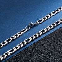 Hip-hop Retro Solid Color Titanium Steel Chain Men's Necklace main image 5