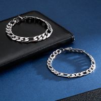 Simple Style Geometric Solid Color Titanium Steel Plating Unisex Bracelets main image 1