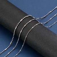 Einfacher Stil Geometrisch Titan Stahl Überzug Männer Halskette main image 3