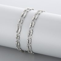 Großhandel Einfacher Stil Einfarbig Titan Stahl Kette Halskette main image 2