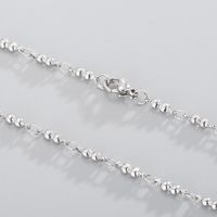Wholesale Simple Style Solid Color Titanium Steel Chain Necklace main image 4
