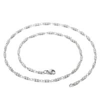 Großhandel Einfacher Stil Einfarbig Titan Stahl Kette Halskette sku image 1