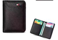 Unisex Solid Color Pu Leather Open Card Holder sku image 2
