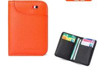 Unisex Solid Color Pu Leather Open Card Holder sku image 3