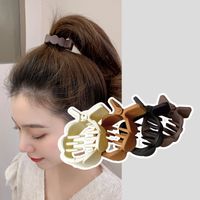 Simple Style Cool Style Solid Color Plastic Hair Claws main image 5