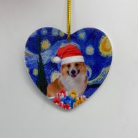 Christmas Cartoon Style Cute Christmas Hat Cat Arylic Indoor Party Festival Hanging Ornaments sku image 4