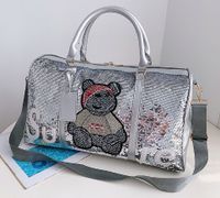Unisex Cute Animal Pu Leather Waterproof Travel Bags sku image 4