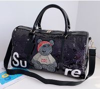 Unisex Cute Animal Pu Leather Waterproof Travel Bags sku image 5