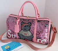 Unisex Cute Animal Pu Leather Waterproof Travel Bags sku image 8