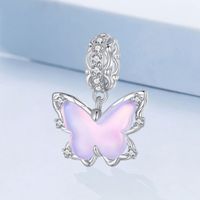 Casual Butterfly Sterling Silver Inlay Glass Zircon Jewelry Accessories main image 1