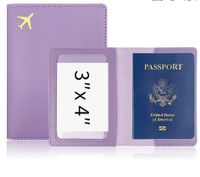 Unisex Elegant Solid Color Pu Leather Passport Holders sku image 1