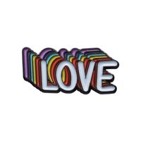 Cartoon Style Cowboy Style Letter Rainbow Heart Shape Alloy Stamping Stoving Varnish Plating Kid's Brooches sku image 16