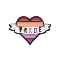 Cartoon Style Cowboy Style Letter Rainbow Heart Shape Alloy Stamping Stoving Varnish Plating Kid's Brooches sku image 9
