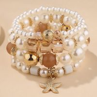 Simple Style Starfish Alloy Beaded Women's Bracelets main image 3