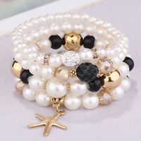 Simple Style Starfish Alloy Beaded Women's Bracelets main image 2
