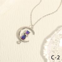 Style Simple Chat Le Cuivre Placage Incruster Zircon Plaqué Or 18k Pendentif sku image 6