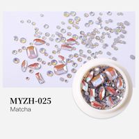 Fairy Style Square Water Droplets Glass Nail Patches 1 Piece sku image 22