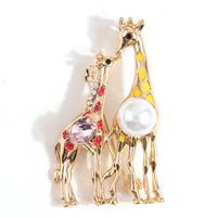 Simple Style Christmas Tree Alloy Inlay Rhinestones Pearl Women's Brooches 1 Piece sku image 3