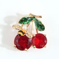 Simple Style Christmas Tree Alloy Inlay Rhinestones Pearl Women's Brooches 1 Piece sku image 7
