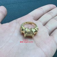 Casual Vintage Style Simple Style Geometric Copper Plating 18k Gold Plated Open Rings main image 10