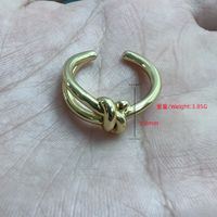 Casual Vintage Style Simple Style Geometric Copper Plating 18k Gold Plated Open Rings main image 6