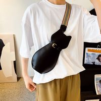 Unisex  Patent Leather Animal Streetwear Oval Zipper Fanny Pack main image 4