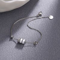 Elegant Glam Luxurious Solid Color Sterling Silver Plating Inlay Rhinestones Silver Plated Bracelets main image 2