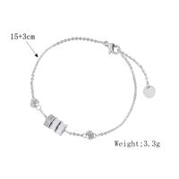 Elegant Glam Luxurious Solid Color Sterling Silver Plating Inlay Rhinestones Silver Plated Bracelets sku image 1
