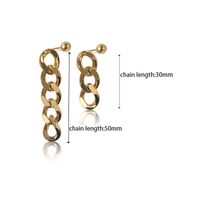 1 Pair Simple Style Circle Solid Color Plating Stainless Steel 14K Gold Plated Ear Studs sku image 1