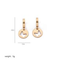 1 Pair Simple Style Classic Style Commute Feather Bow Knot Snowflake Polishing Plating Stainless Steel 18K Gold Plated Drop Earrings sku image 12
