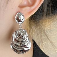 1 Pair Retro French Style Solid Color Plating Alloy Gold Plated Silver Plated Drop Earrings main image 7