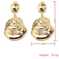 1 Pair Retro French Style Solid Color Plating Alloy Gold Plated Silver Plated Drop Earrings main image 2