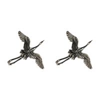 1 Pair Simple Style Crane Alloy Ear Studs main image 2