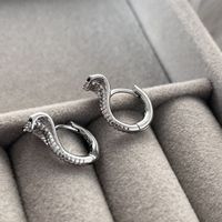 1 Pair Vintage Style Snake Plating Alloy Silver Plated Ear Clip main image 4