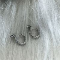 1 Pair Vintage Style Snake Plating Alloy Silver Plated Ear Clip main image 5