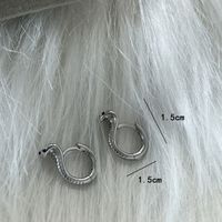 1 Pair Vintage Style Snake Plating Alloy Silver Plated Ear Clip main image 2