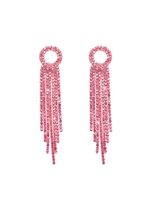 1 Pair Vacation Solid Color Plating Inlay Alloy Rhinestone Rhinestones Silver Plated Drop Earrings main image 3