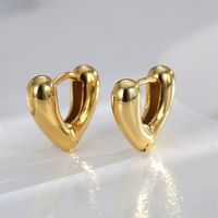 1 Pair Simple Style Solid Color Plating Copper 18k Gold Plated Hoop Earrings main image 6