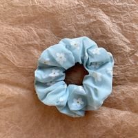 Simple Style Color Block Flannel Satin Hair Tie main image 5