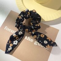 Simple Style Color Block Flannel Satin Hair Tie main image 6
