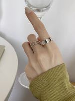 Simple Style Classic Style Solid Color Iron Women's Rings main image 4