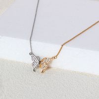 Stainless Steel 18K Gold Plated Vintage Style Plating Inlay Round Zircon Pendant Necklace main image 8